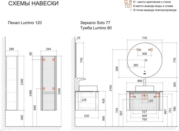 Пенал Jorno Lumino 120 Lum.04.120/P/W/JR