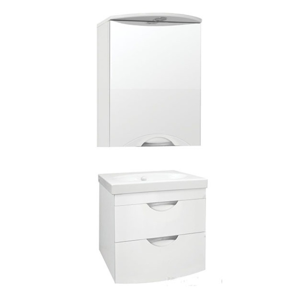 Тумба под раковину подвесная Style Line Жасмин 2 60 ЛС-00000728 белый