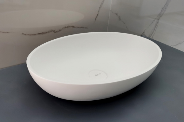 Раковина накладная ABBER Stein AS2635 белая матовая