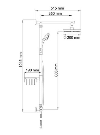 Душевая стойка WasserKRAFT A015