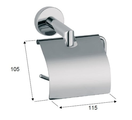 Держатель для туалетной бумаги Daniel Rubinetterie HILTON HIPR910