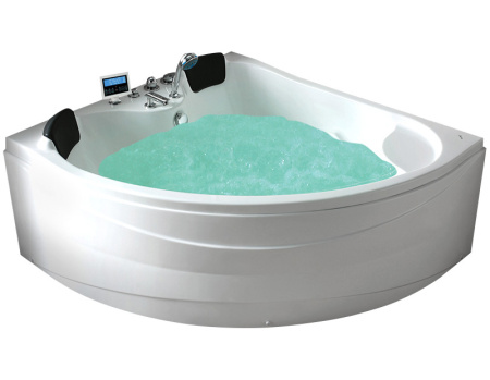 Акриловая ванна (150х150) Gemy G9041 K с гидромассажем, универсальная