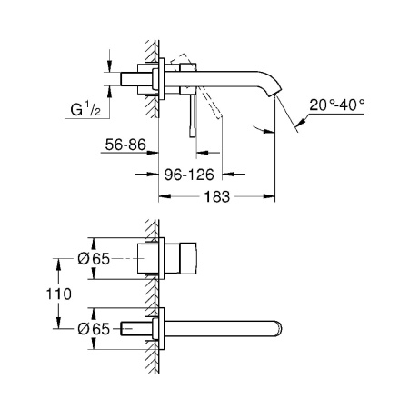 Смеситель для раковины Grohe Essence 29192001