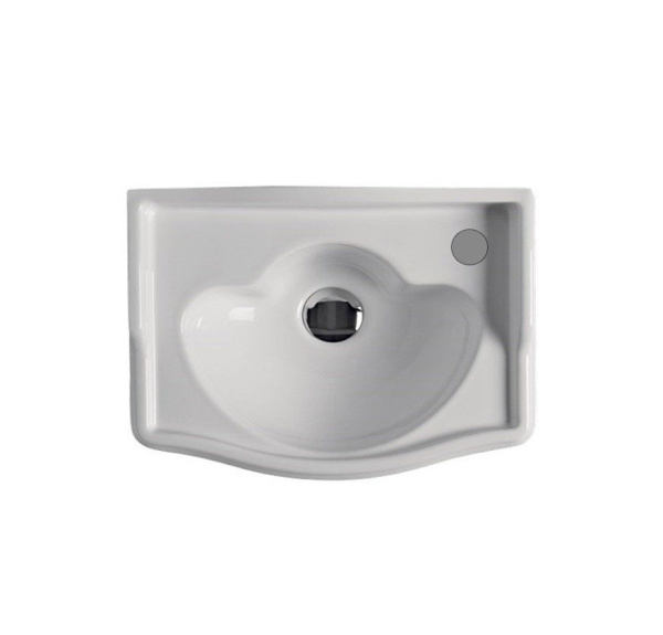 Раковина подвесная Kerasan Retro 103301*1 dx отверстие под смеситель справа