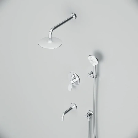 Душевой комплект с изливом Am.Pm X-Joy FB85A3RH30 хром