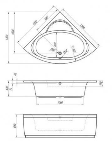 Ванна акриловая Kolpa San Royal 130