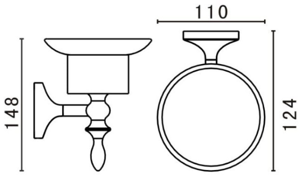 Держатель мыльницы Art&Max AM-E-4299-Cr