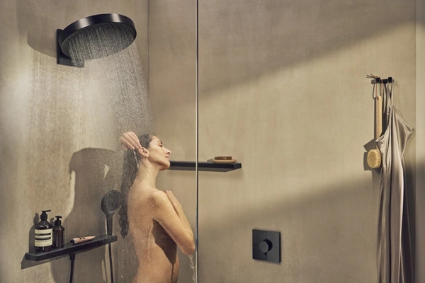 Полочка для душа Hansgrohe Rainfinity Shelf 500 26844670 черный матовый