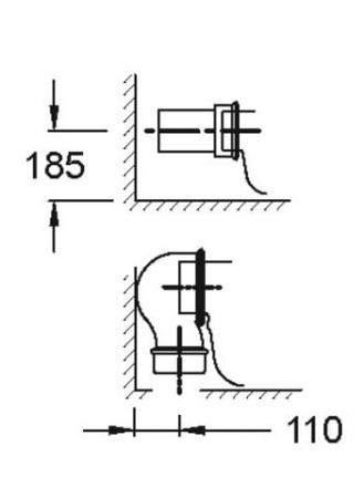 Унитаз приставной Jacob Delafon Replay E4776-00 без сиденья