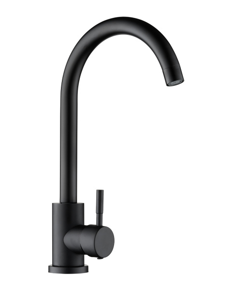 Смеситель для кухни однорычажный Orange Steel M99-009b черный