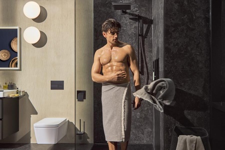 Душевой гарнитур Hansgrohe Pulsify E 1jet EcoSmart+ 24381670 черный матовый