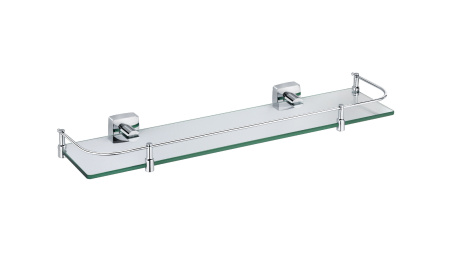 Полка FIXSEN Kvadro стеклянная с ограничителем FX-61303B