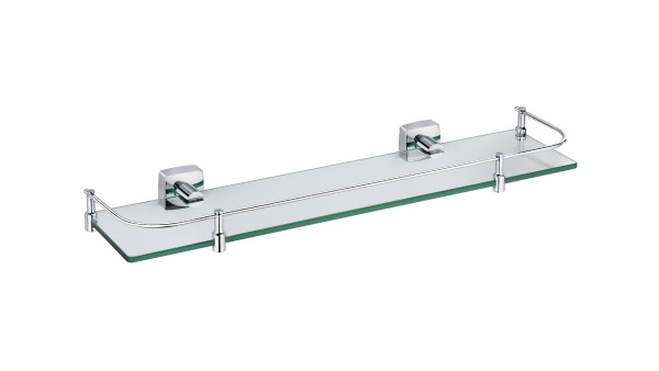 Полка FIXSEN Kvadro стеклянная с ограничителем FX-61303B