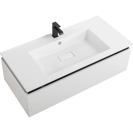 Тумба под раковину Cezares SLIDER-1000-1C-SO-BO Bianco Opaco