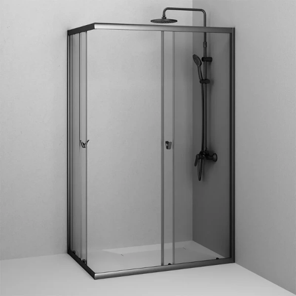 Душевой уголок (120х80) Am.Pm Sunny W87G-403-12080-BT черный матовый