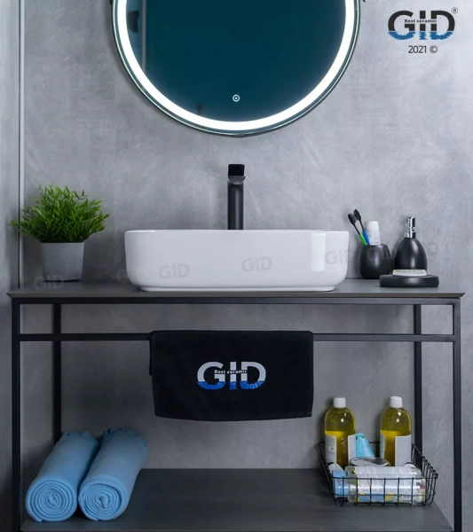 Раковина накладная (50х39) Gid D1304