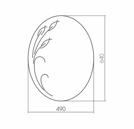 Зеркало (49х64) Silver Mirrors Дебют 00000548