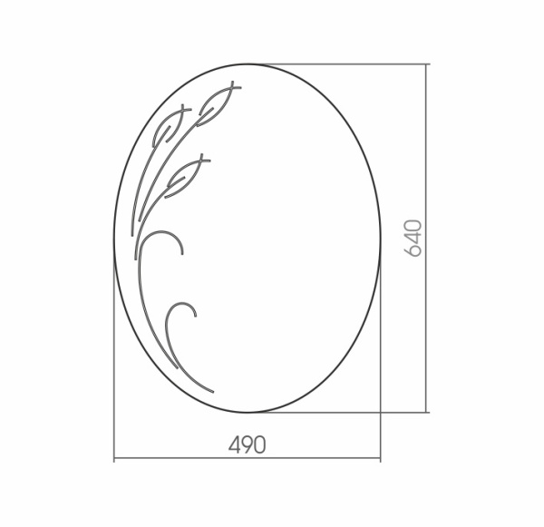 Зеркало (49х64) Silver Mirrors Дебют 00000548