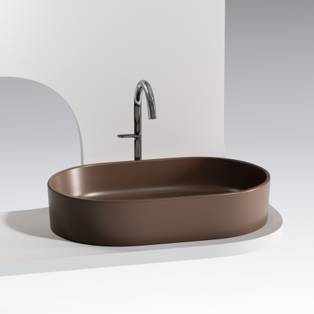 Раковина накладная (60,8х38,5) Ceramica Nova ELEMENT CN6048MDB