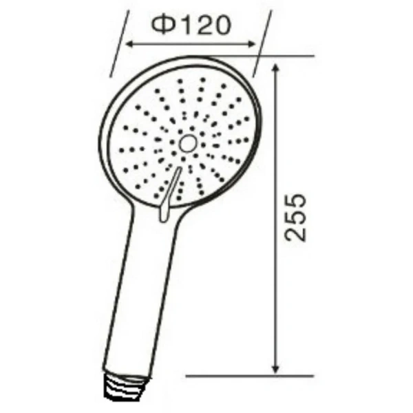 Душевая лейка Agger Breeze A01 5 режимов, хром