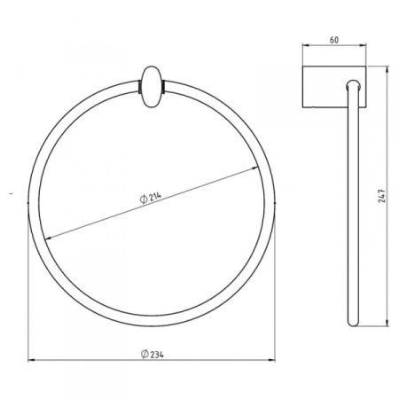 Полотенцедержатель Novaservis Metalia 10 0001.0