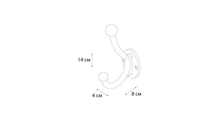 Крючок FIXSEN Hotel двойной FX-31005A