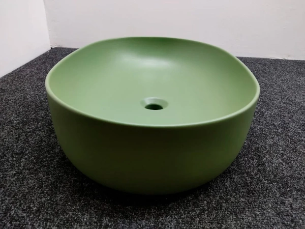 Раковина накладная (60х40) Kerasan Nolita 534311 зеленый матовый