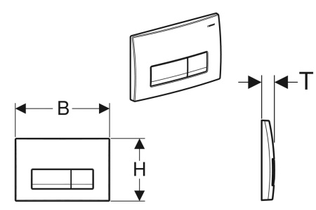 Клавиша смыва Geberit Delta 50 115.119.DW.1