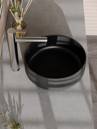 Смеситель для накладной раковины однорычажный высокий Agger Easy A3112122 сатин матовый