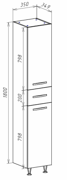 Пенал Bellezza Рокко 35 4623704090038
