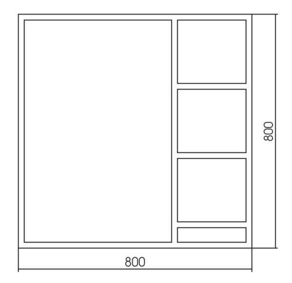 Зеркало (80х80) Silver Mirrors  Бруклин-лайт ФР-1760