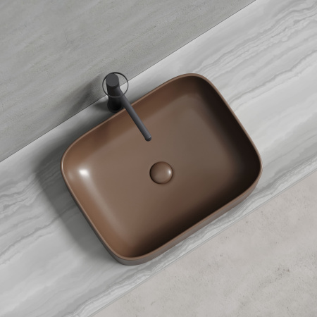 Раковина накладная (50,5х38) Ceramica Nova ELEMENT CN6052MDB