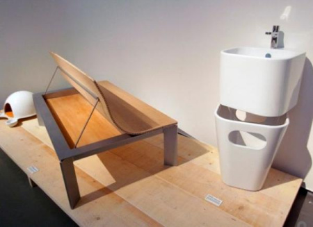 Раковина подвесная с бельевой корзиной(44х43) Azzurra Tandem TALP04443T0M/(ULI200/1 bi)*1