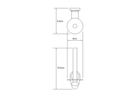 Держатель туалетной бумаги вертикальный WasserKraft Main 9297