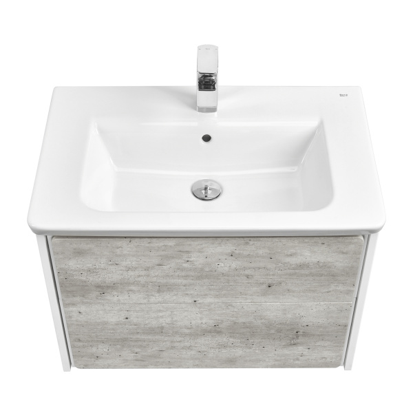 Тумба под раковину Roca Ronda 70 белый матовый/бетон ZRU9303003