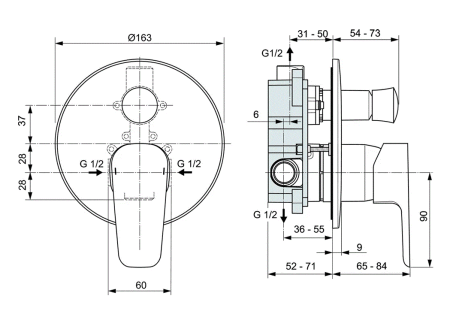 Смеситель для душа Ideal Standard Ceraplan III A6383AA