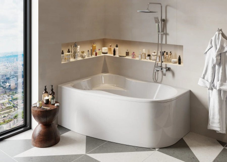 Акриловая ванна Vagnerplast Melite (160x105) VPBA163MEL3LX-04 левая