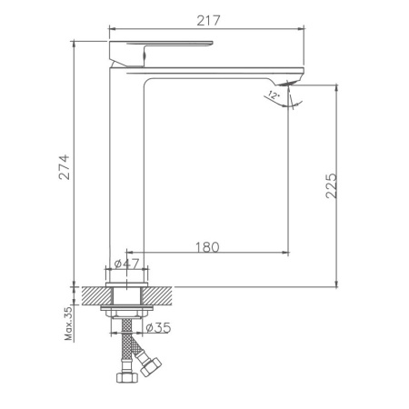 Смеситель для раковины Haiba HB11590-7