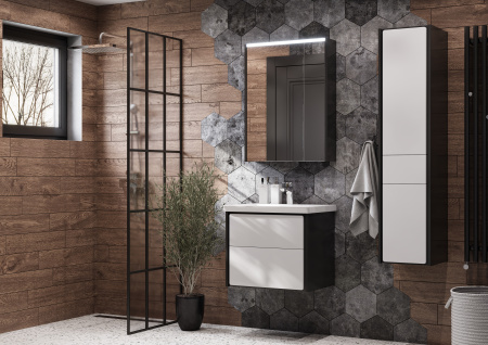 Тумба под раковину Roca Ronda 60 белый глянец/антрацит ZRU9302963