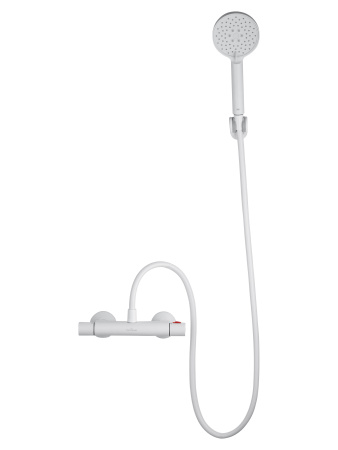 Смеситель для душа с термостатом WONZON & WOGHAND INN 5, белый матовый WW-B1005-A-MW