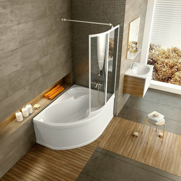 Шторка на ванну Ravak Supernova VSK2 Rosa 170 R 76PB0100Z1