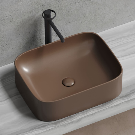 Раковина накладная (50,5х38) Ceramica Nova ELEMENT CN6052MDB