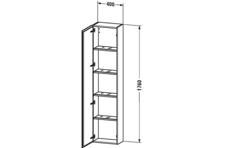 Шкаф-пенал Duravit L-Cube LC1170L4747