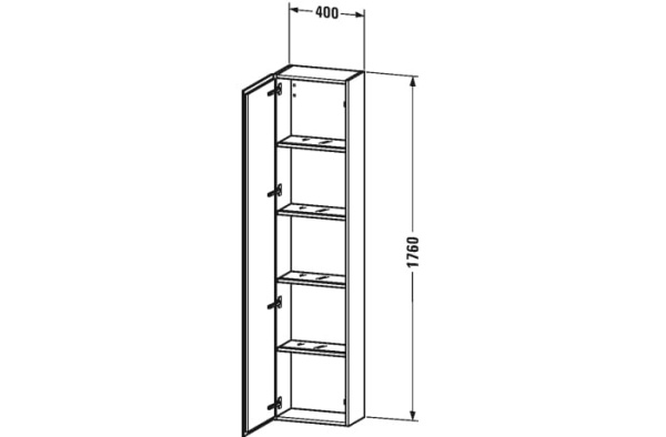 Шкаф-пенал Duravit L-Cube LC1170L4747