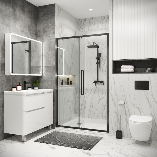 Душевая дверь (110х195) Grossman Cosmo 100.K33.02.110.42.00, раздвижная