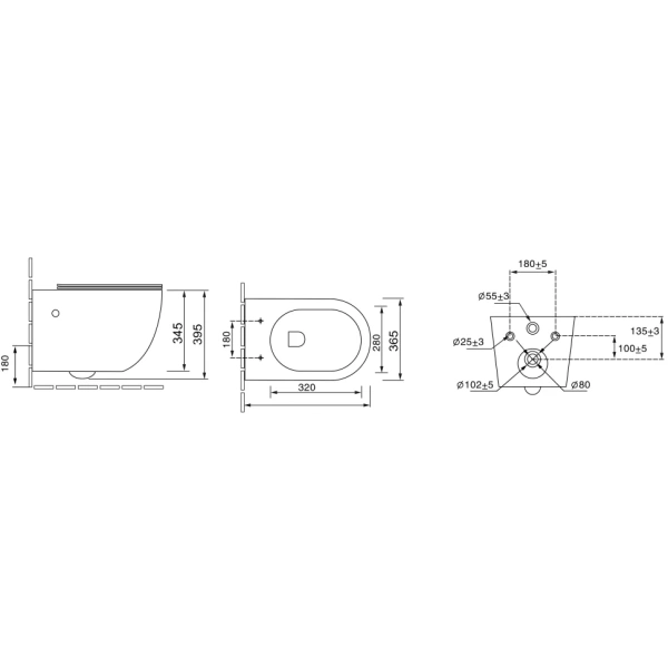 Унитаз подвесной безободковый Grossman Color GR-4411BSMS-21 с сиденьем микролифт