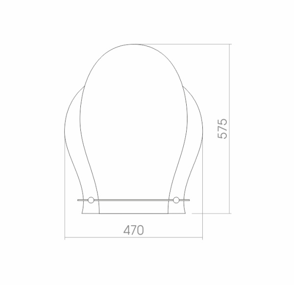 Зеркало (47х58) Silver Mirrors Медео 00000209