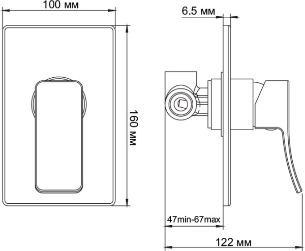 Смеситель для душа WasserKRAFT Aller 10651 Смеситель для душа WasserKRAFT Aller 10651