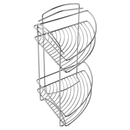 Полка двухъярусная угловая Milardo , проволока стальная (209WC20M44)
