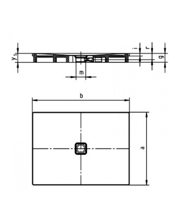 Прямоугольный душевой поддон с опорой из полистирола (120x100) Kaldewei Conoflat 465948040001